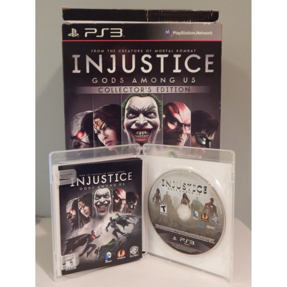 Injustice: Gods Among Us Collectors Edition Sony PlayStation 3 PS3 Game & Figure